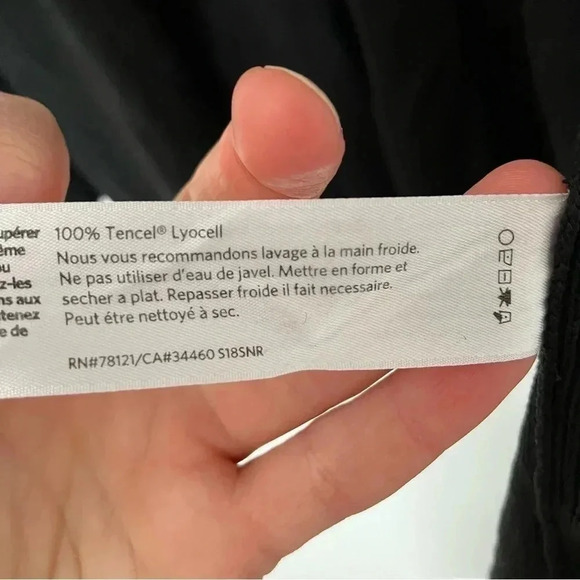 Eileen Fisher 100% tencel lyocell  black ribbed open cardigan - Picture 5 of 6